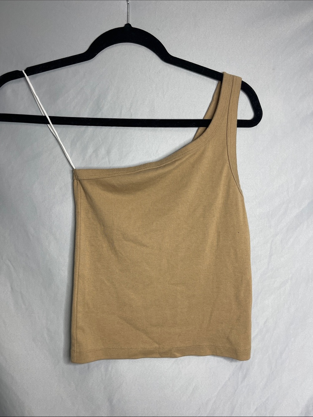 aerie One-Shoulder Tank in Camel